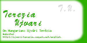 terezia ujvari business card
