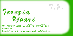 terezia ujvari business card